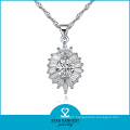 AAA Zirconia Queen Crown Jewelry 925 Sterling Silver Jewelry Necklace